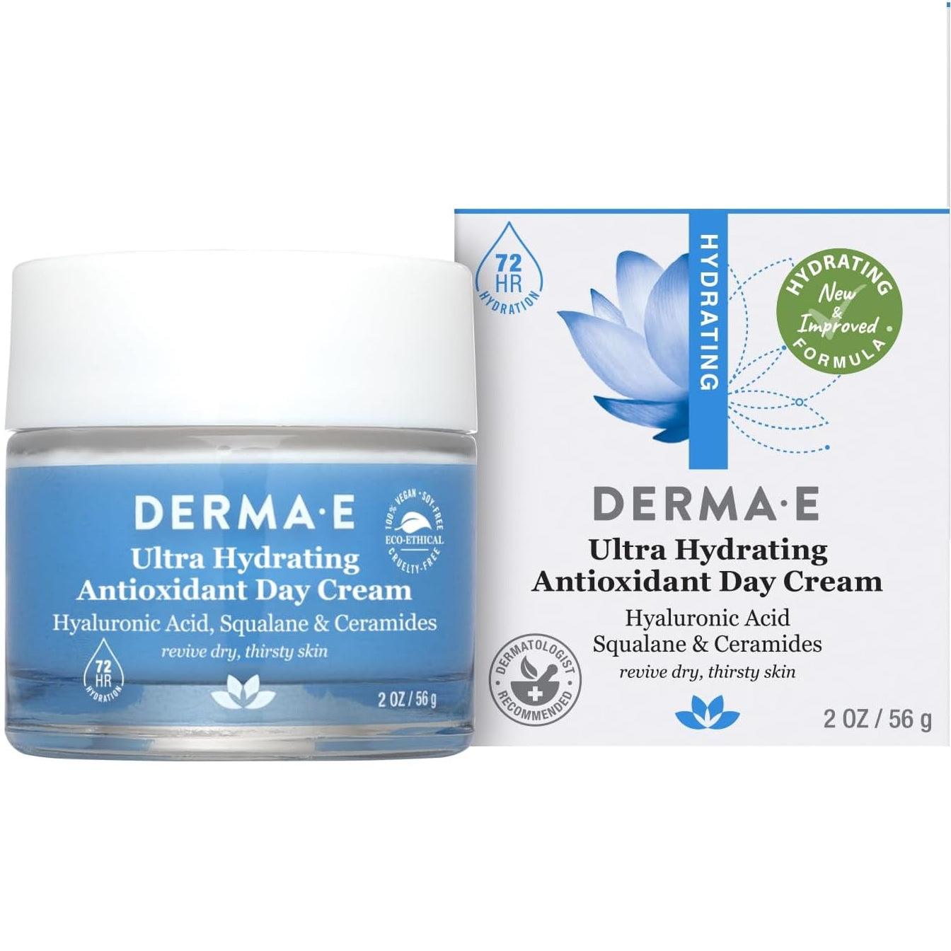 DERMA E Crème de Jour Antioxydante Ultra Hydratante - mondialpharma.com