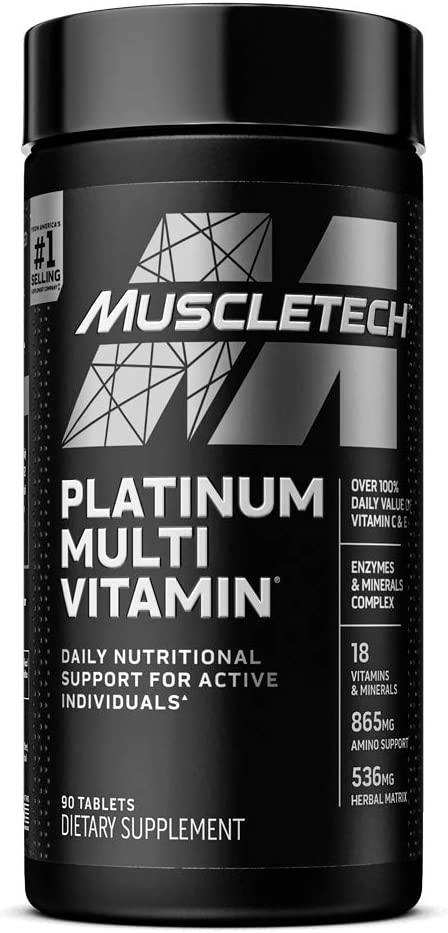 MuscleTech Platinum Multivitamines pour Hommes & Femmes - mondialpharma.com