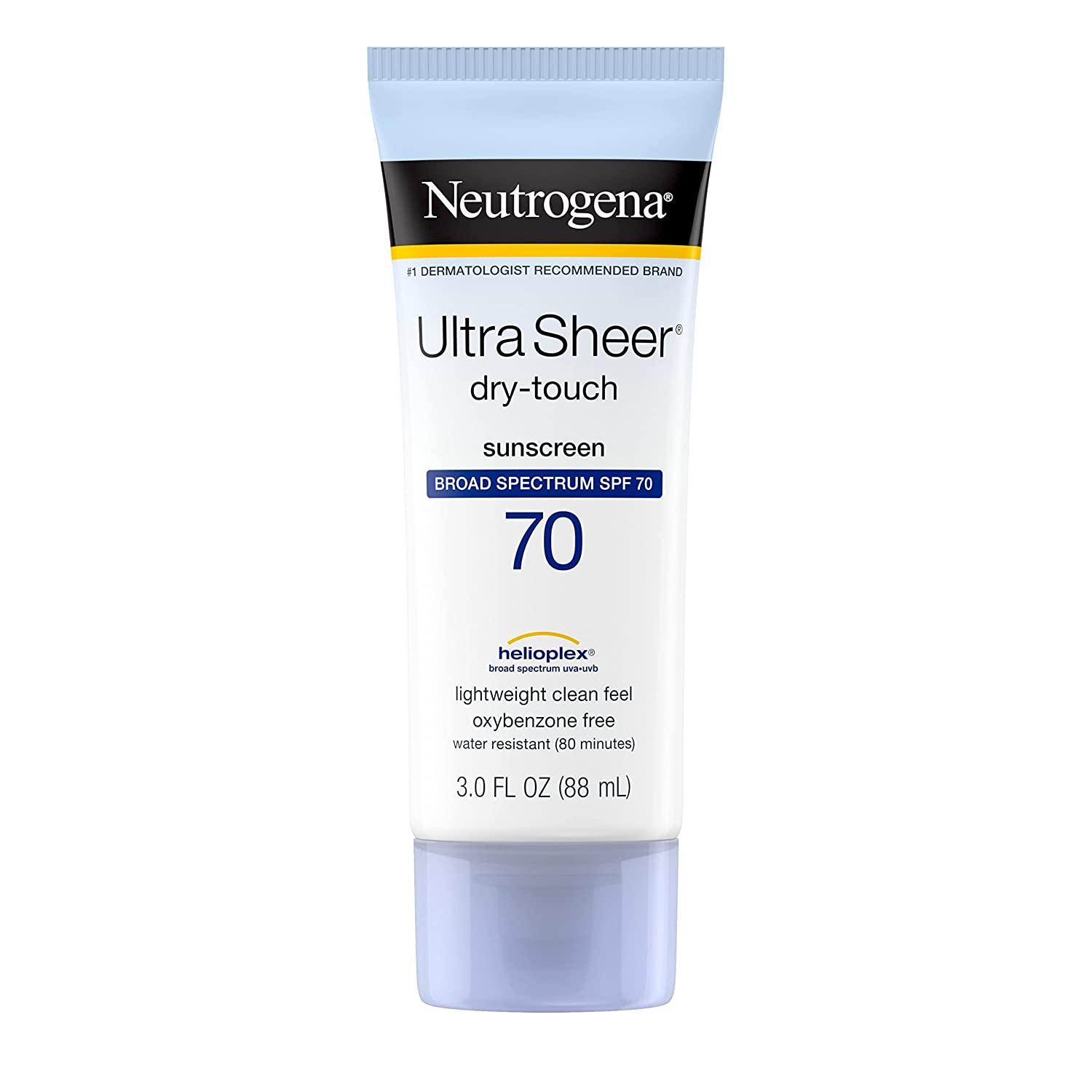 Neutrogena Ultra Sheer Dry-Touch Crème Solaire SPF 70 - mondialpharma.com