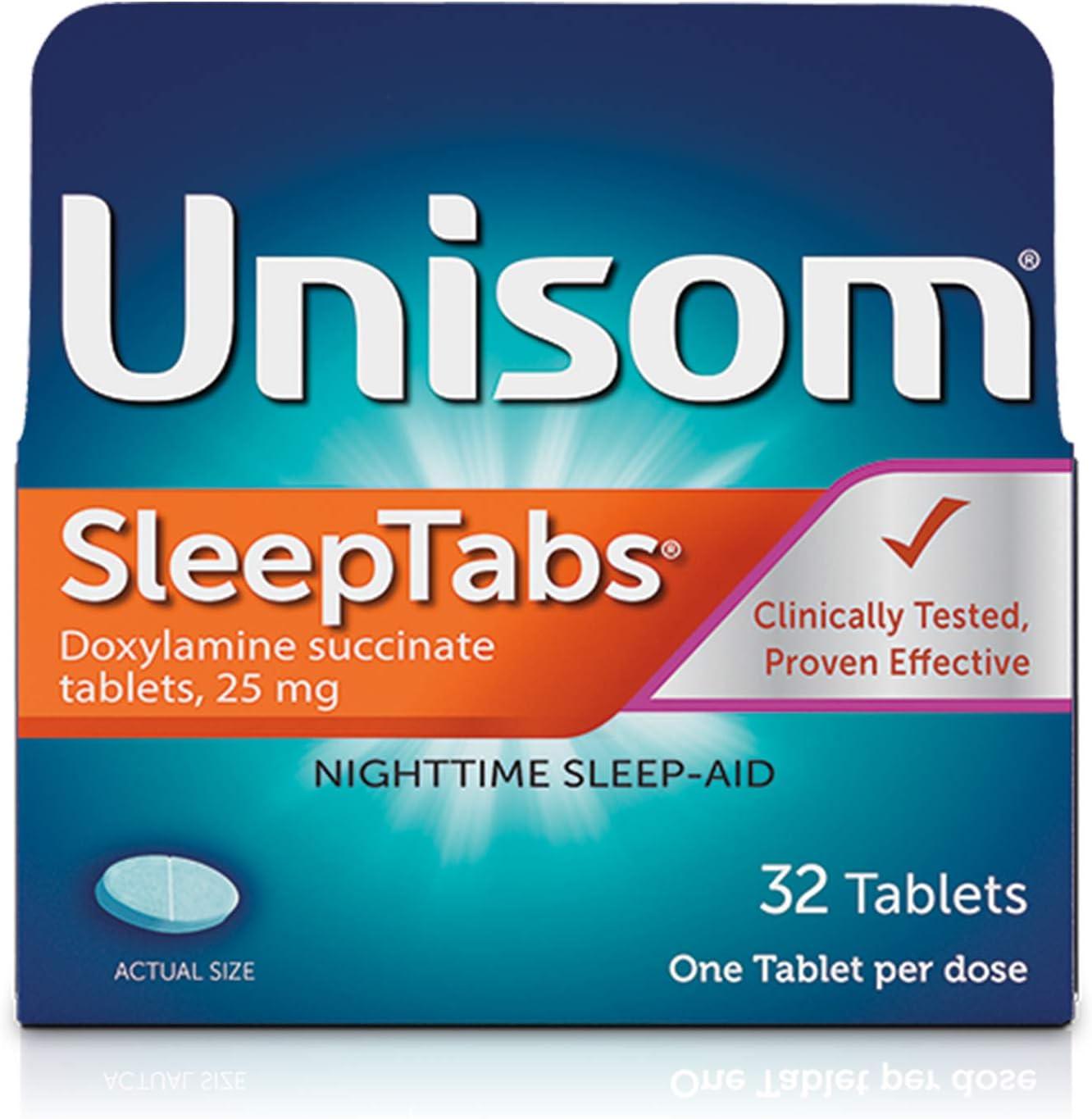 Unisom SleepTabs | Aide-Sommeil Nocturne - mondialpharma.com