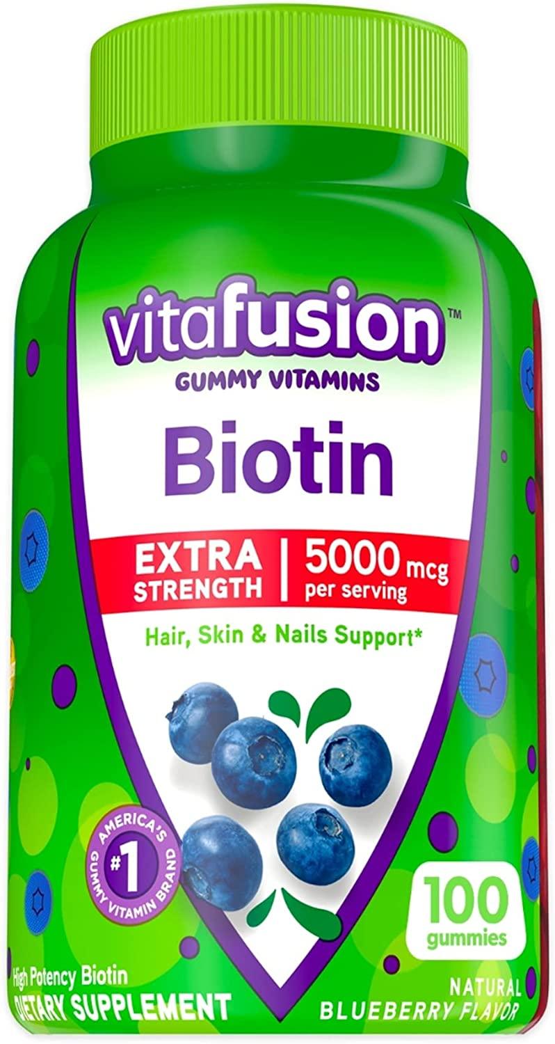 Vitafusion Biotine 5000mcg Gummies Extra Fort - mondialpharma.com