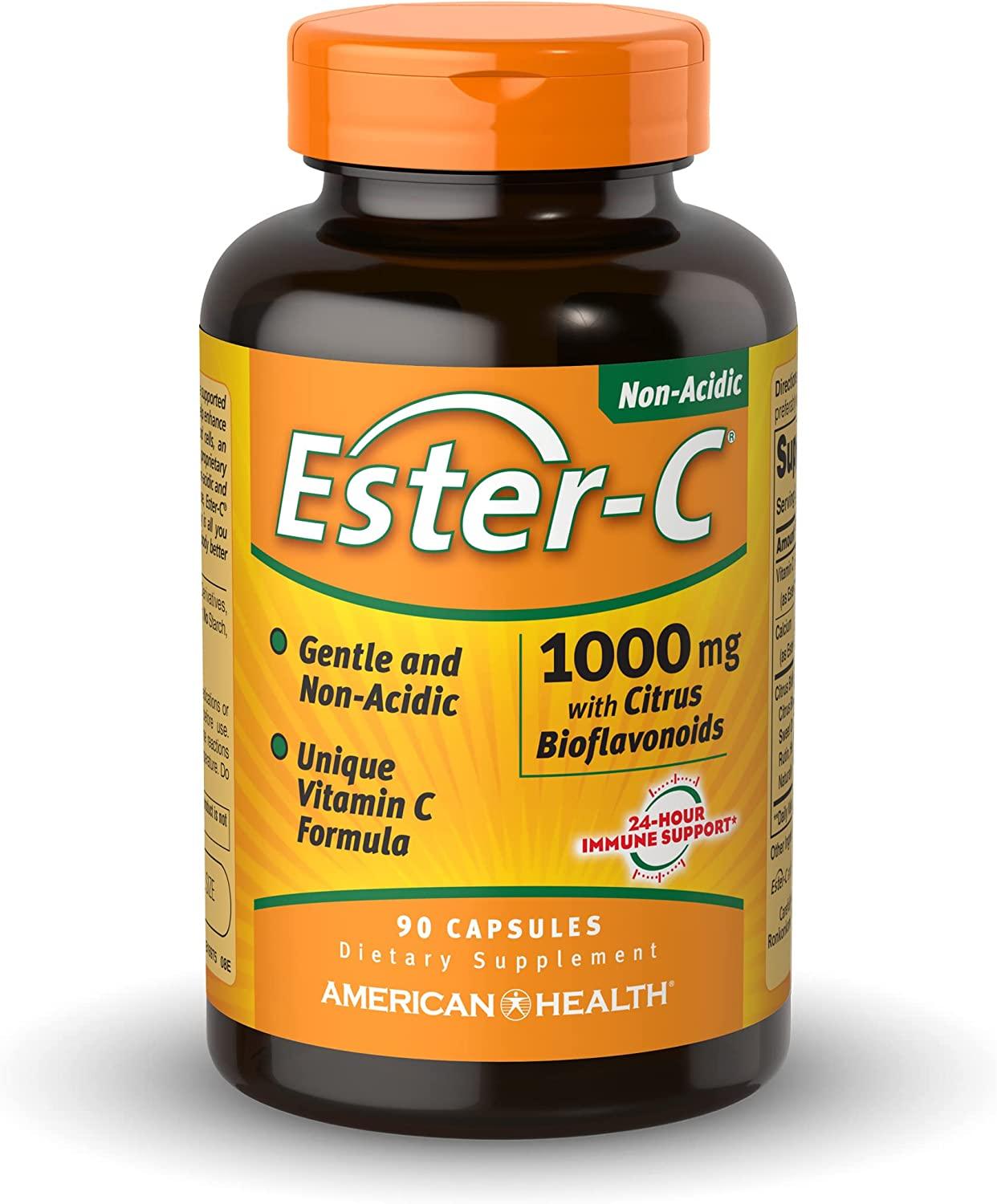 Ester-C Vitamine C 1000mg + Bioflavonoïdes d'agrumes - mondialpharma.com