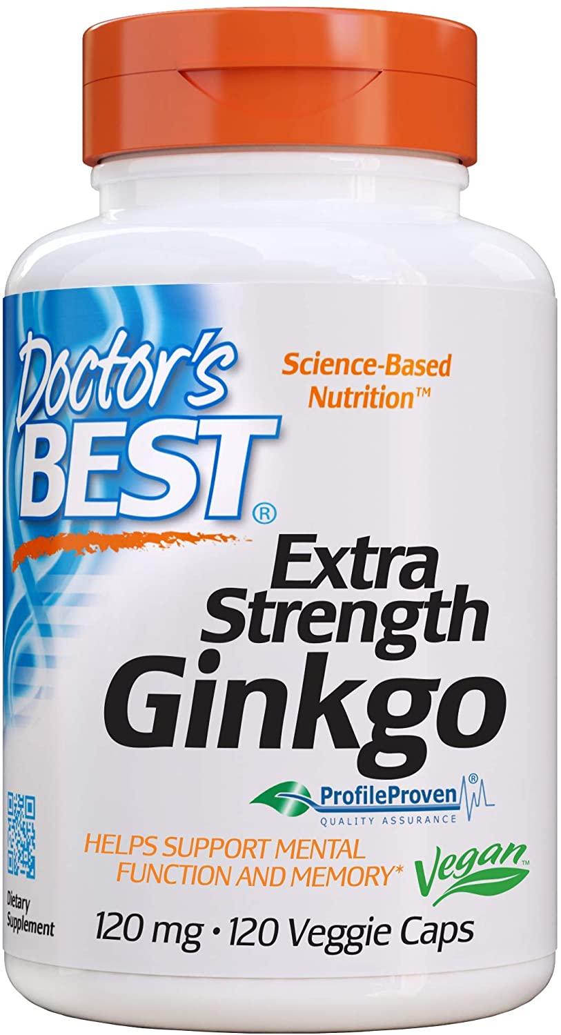 Doctor's Best Extrait de Ginkgo Extra Fort 120mg - mondialpharma.com