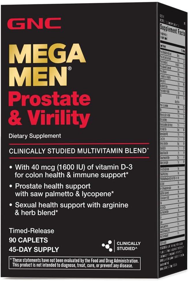 GNC Mega Men Multivitamines Prostate & Virilité - mondialpharma.com