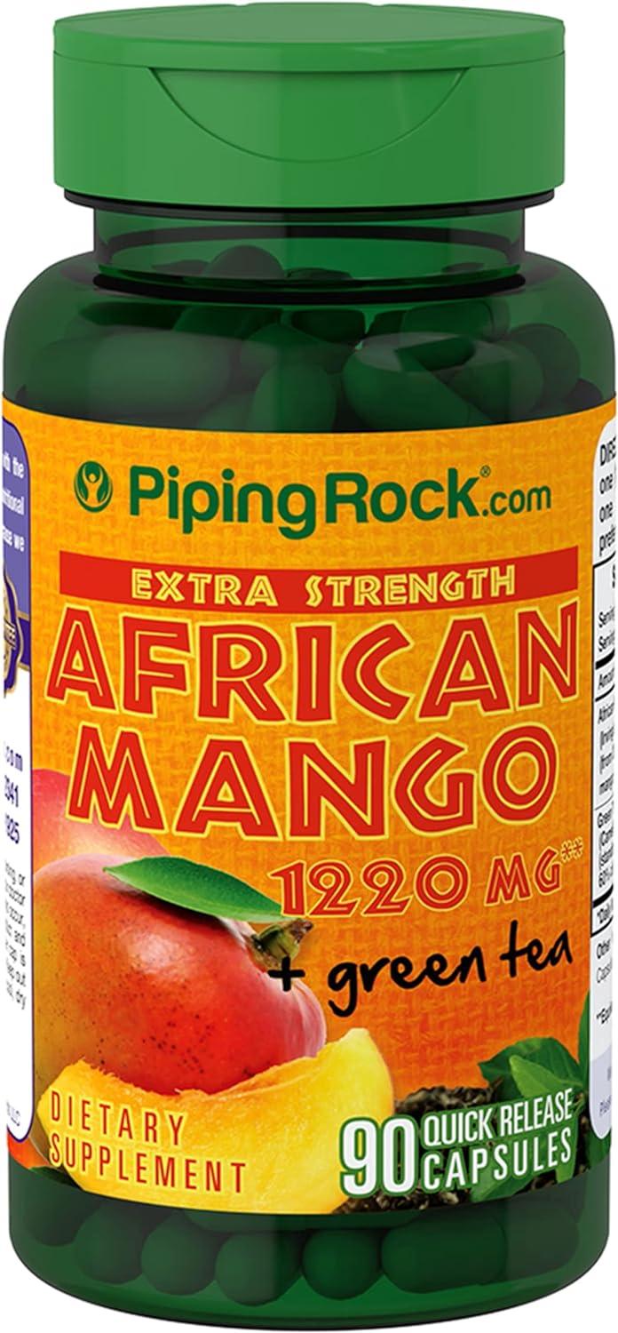 Piping Rock Mangue Africaine 1220 mg avec Thé Vert - mondialpharma.com