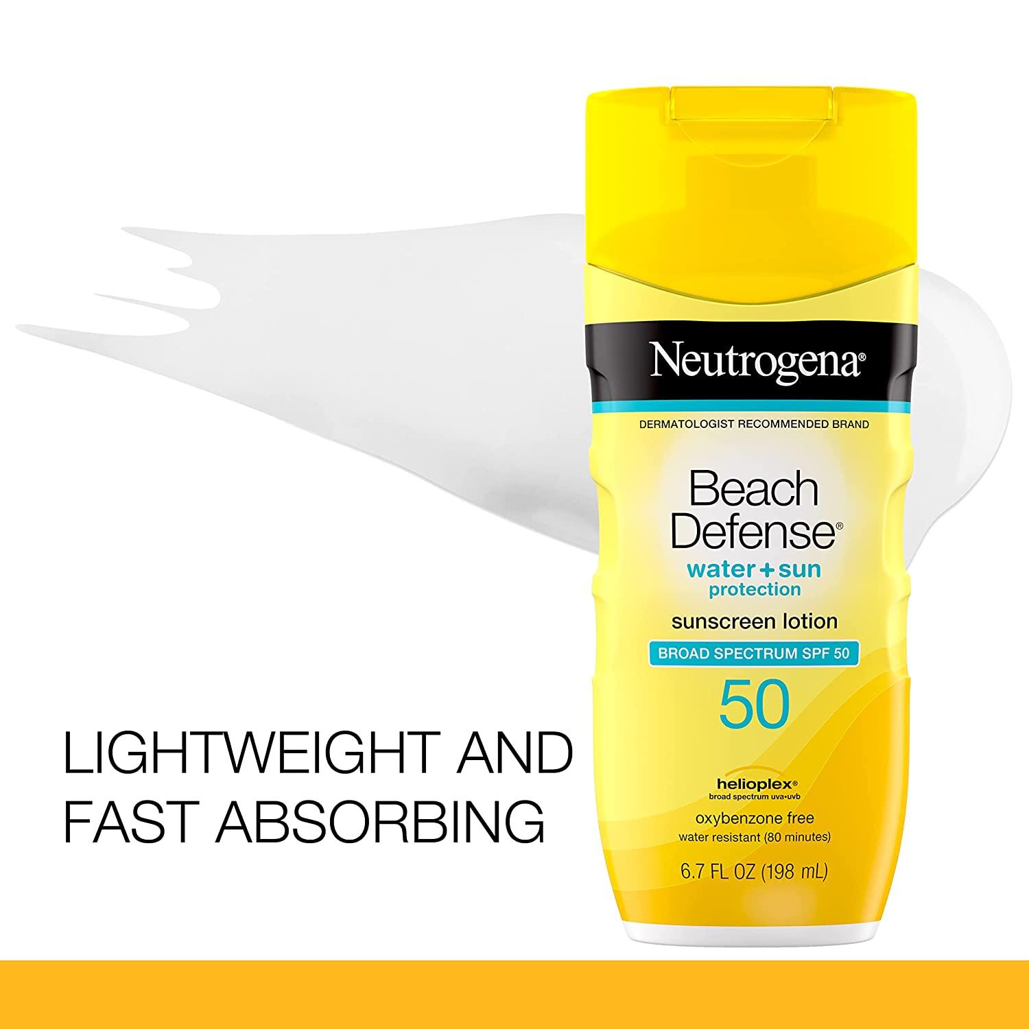 Neutrogena Beach Defense Crème Solaire SPF 50 - mondialpharma.com
