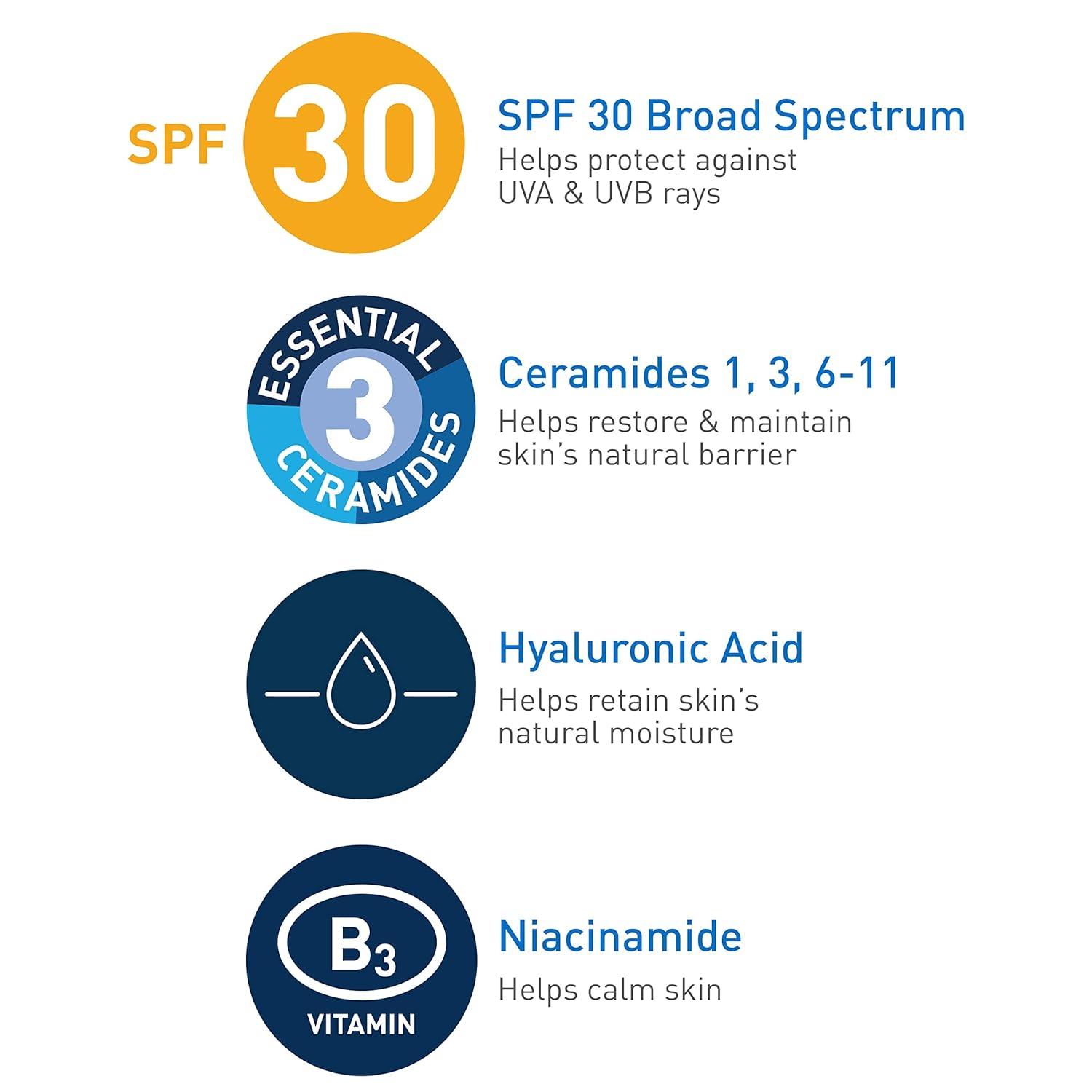 CeraVe Lotion Hydratante pour Visage AM SPF 30 - mondialpharma.com