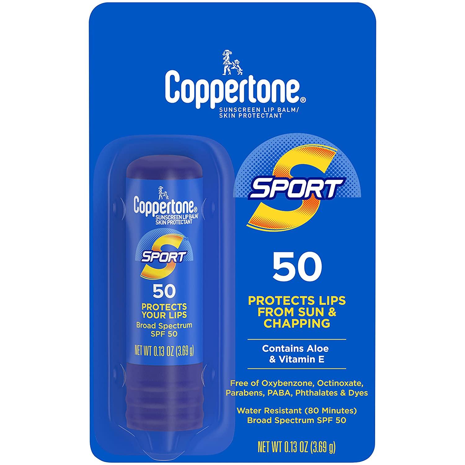 Coppertone Sport Baume à Lèvres Solaire SPF 50 - mondialpharma.com