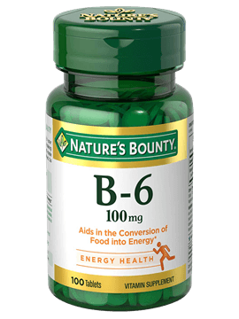 Nature's Bounty Vitamine B6 100mg - mondialpharma.com