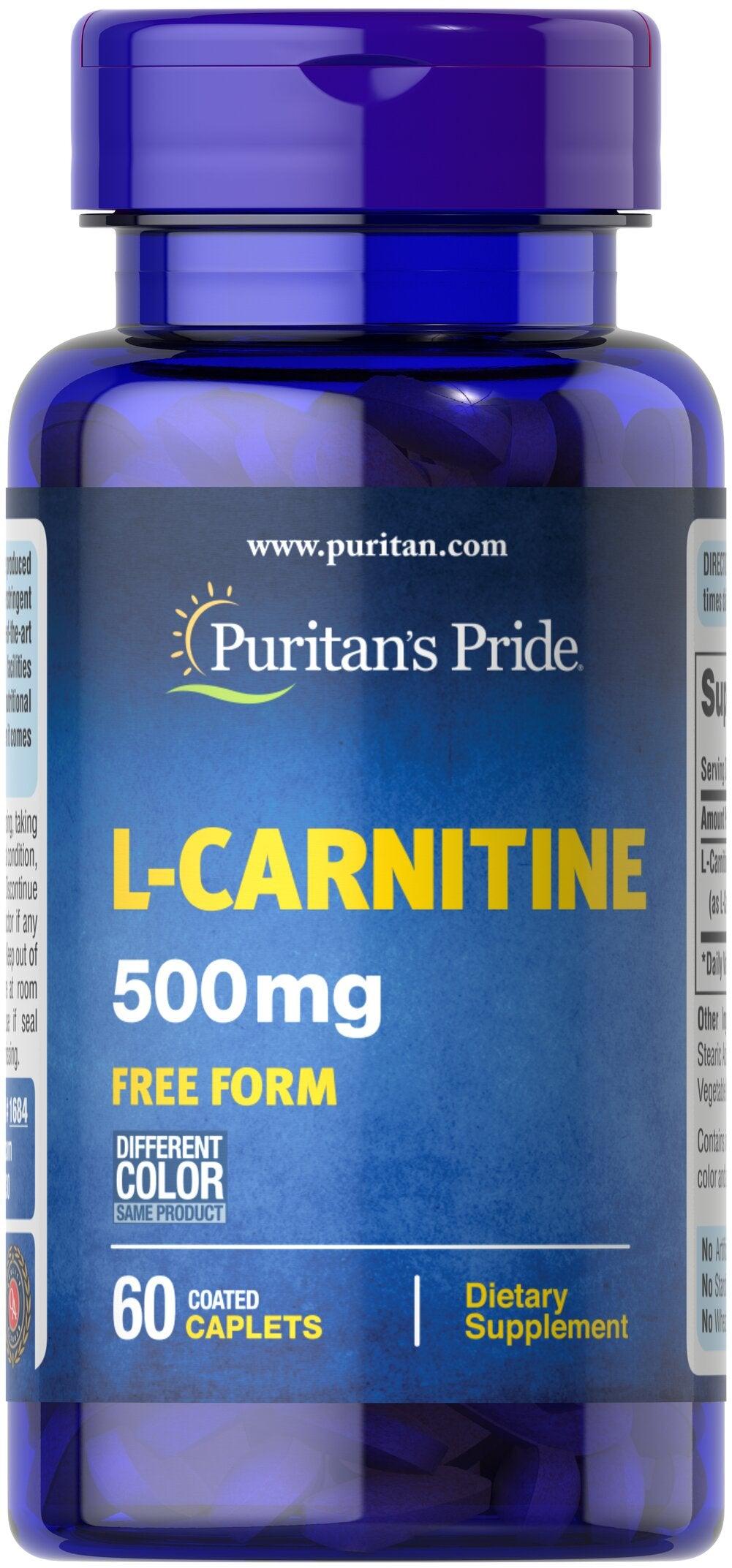 Puritan's Pride L-Carnitine 500mg - mondialpharma.com