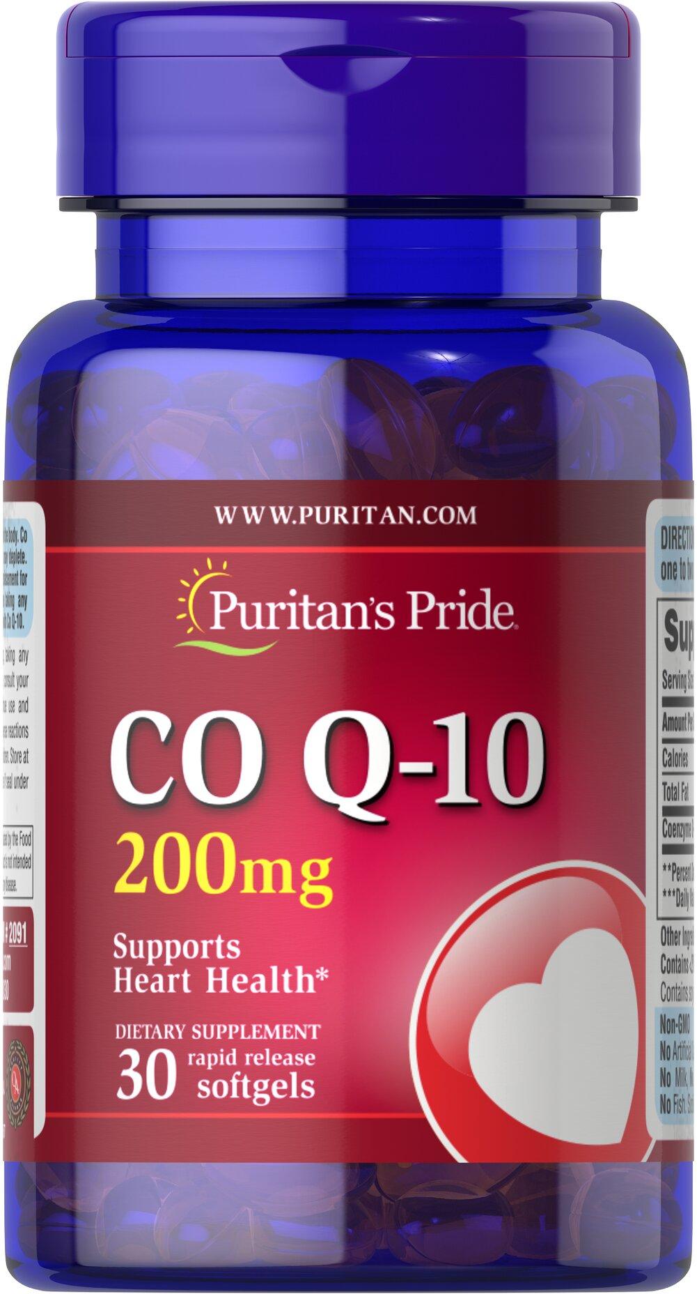 Puritan's Pride CoQ10 200mg | Favorise la Santé Cardiaque - mondialpharma.com