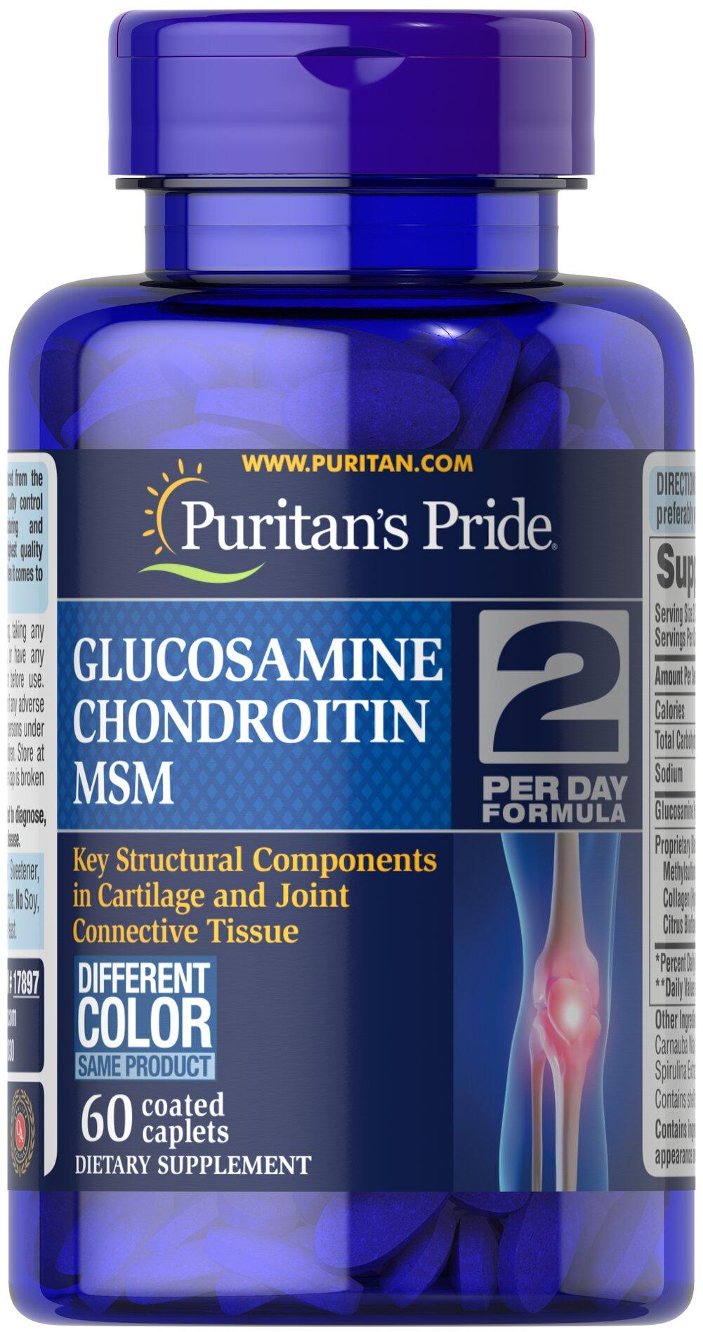 Puritan's Pride Glucosamine + Chondroitine + MSM - mondialpharma.com
