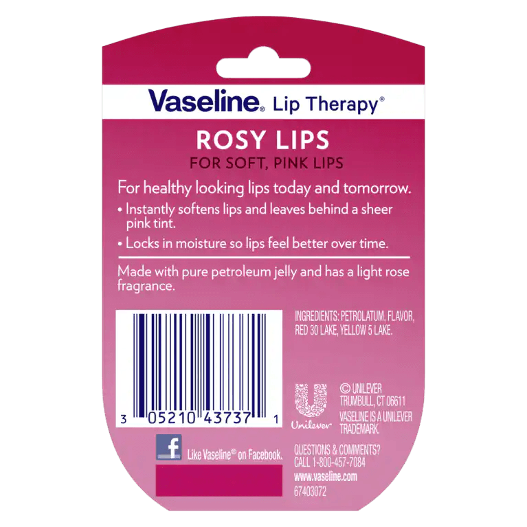 Vaseline Lèvres Roses (Pack de 3) - mondialpharma.com