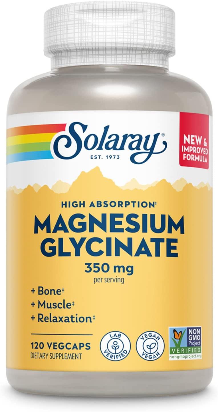 Solaray Magnésium Glycinate 350mg - mondialpharma.com