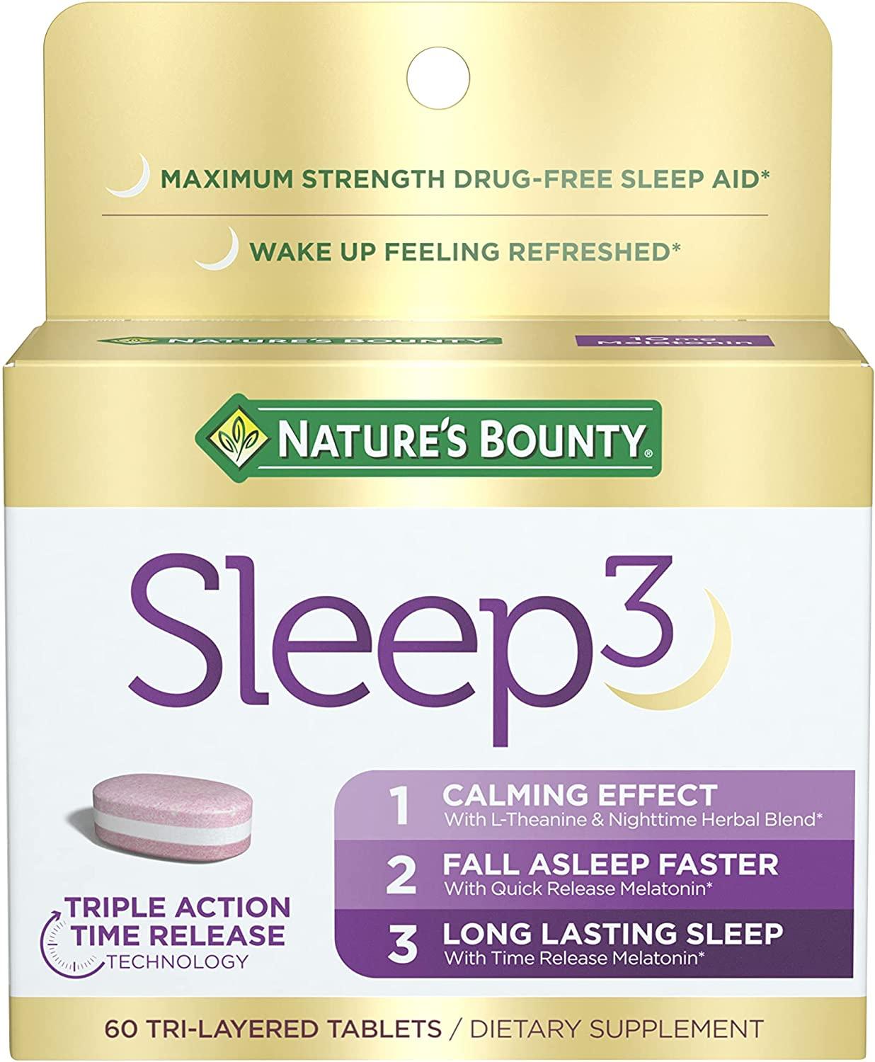Nature's Bounty Sleep3 Aide Au Sommeil - mondialpharma.com