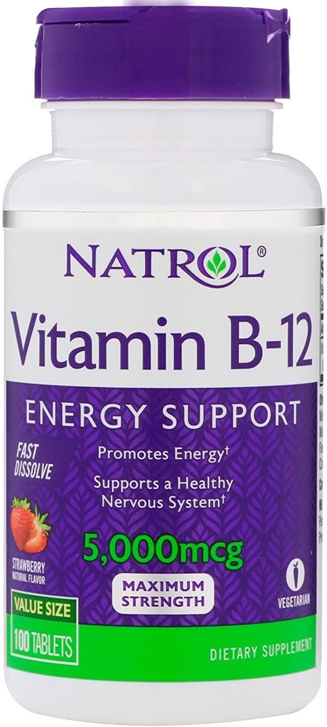 Natrol Vitamine B12 5000mcg à Dissolution Rapide - mondialpharma.com