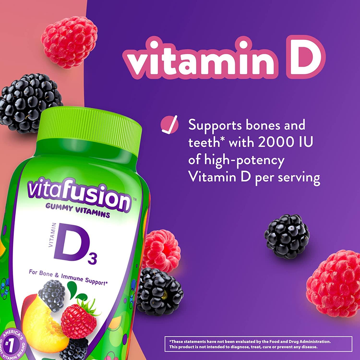 Vitafusion Vitamine D3 Gummies - mondialpharma.com