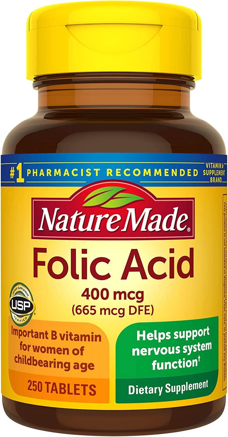 Nature Made Acide Folique 400 mcg - mondialpharma.com