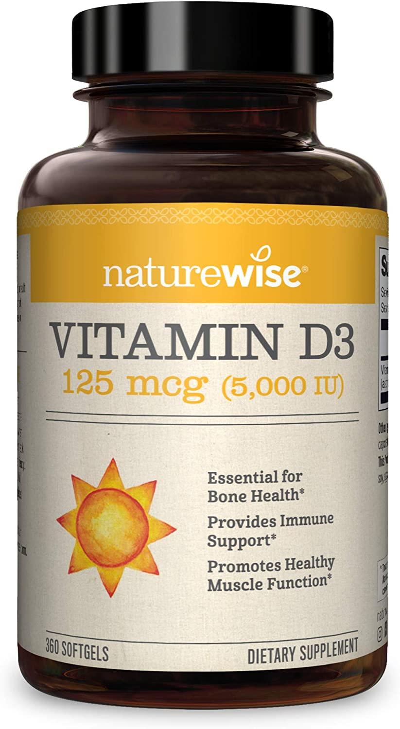Nature Wise Vitamine D3 5000 IU - mondialpharma.com