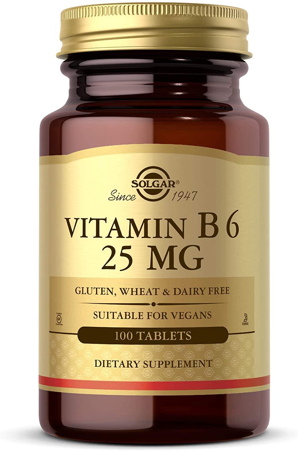 Solgar Vitamine B6 25mg - mondialpharma.com