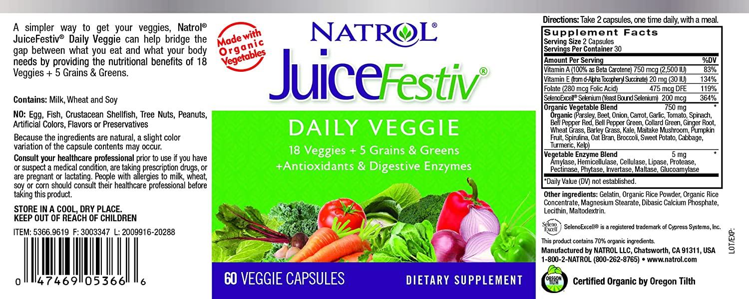 Natrol JuiceFestiv Fruits et Légumes Quotidien - mondialpharma.com