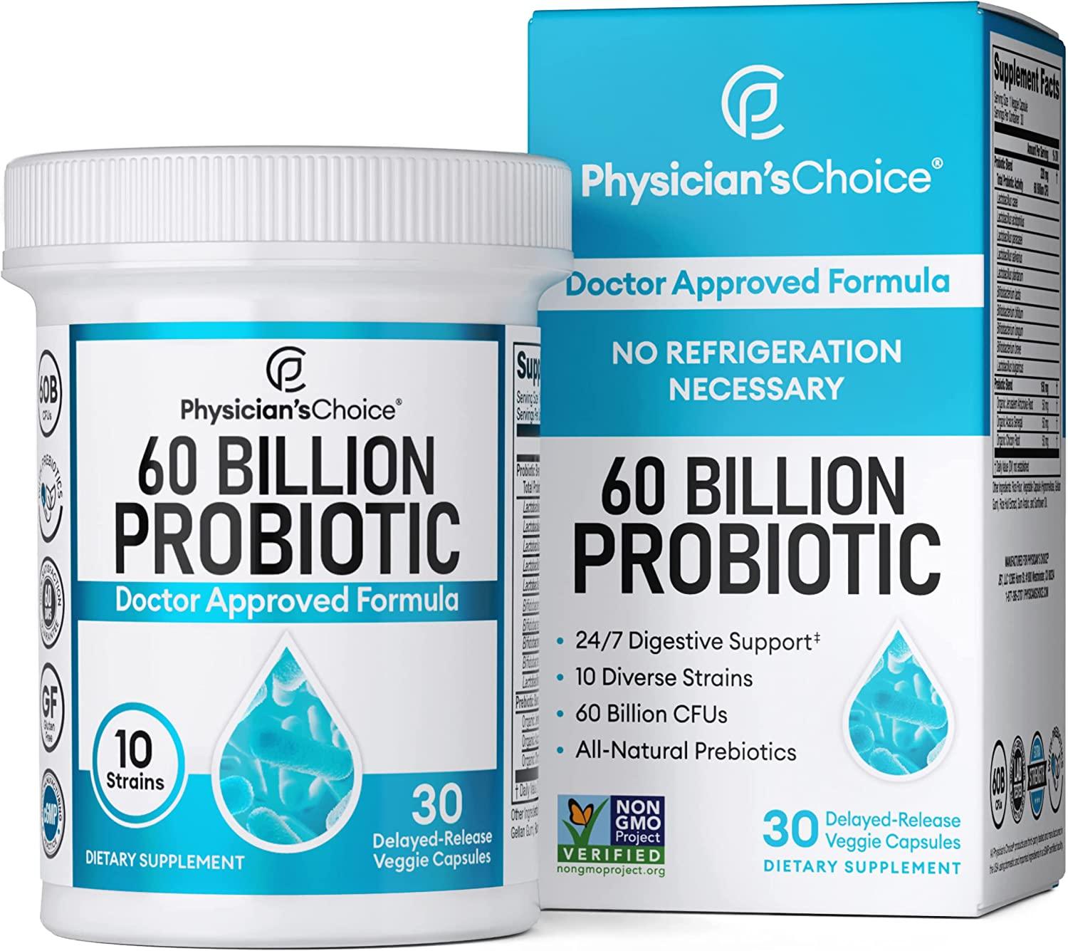 Physician's Choice Probiotiques 60 milliards de CFU - mondialpharma.com