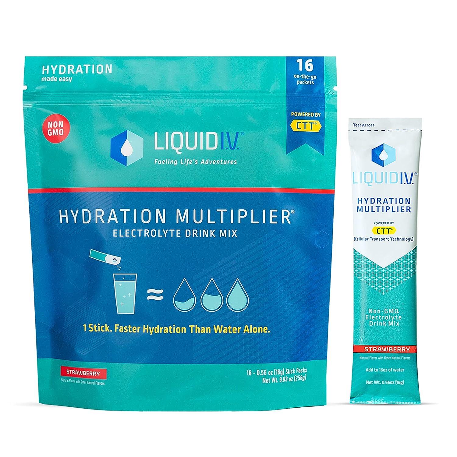 Liquid I.V. Multiplicateur d'Hydratation | Mélange pour Boisson Électrolytes