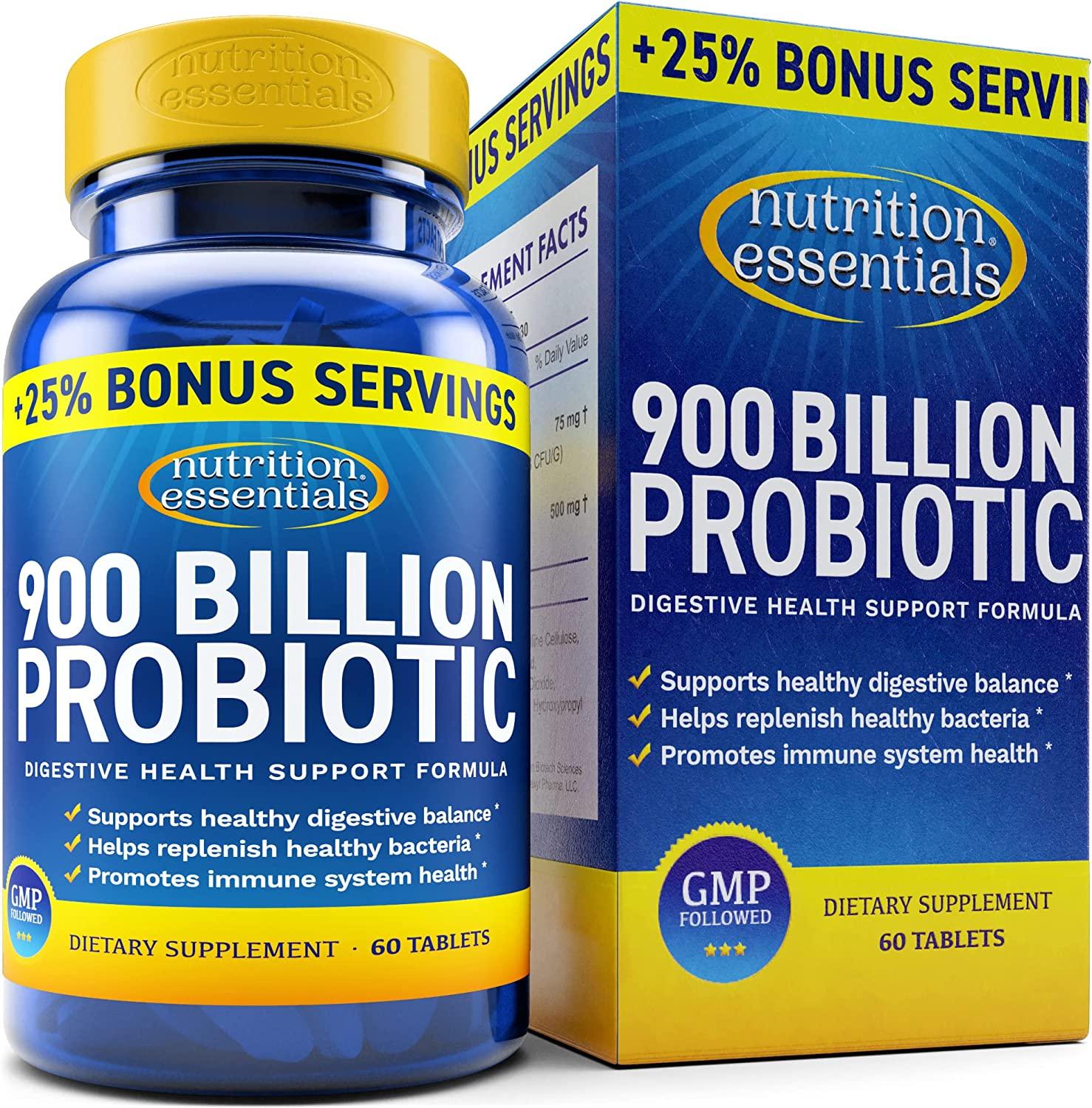 Nutrition Essentials Probiotiques pour Femmes & Hommes (900 milliards d'UFC) - mondialpharma.com