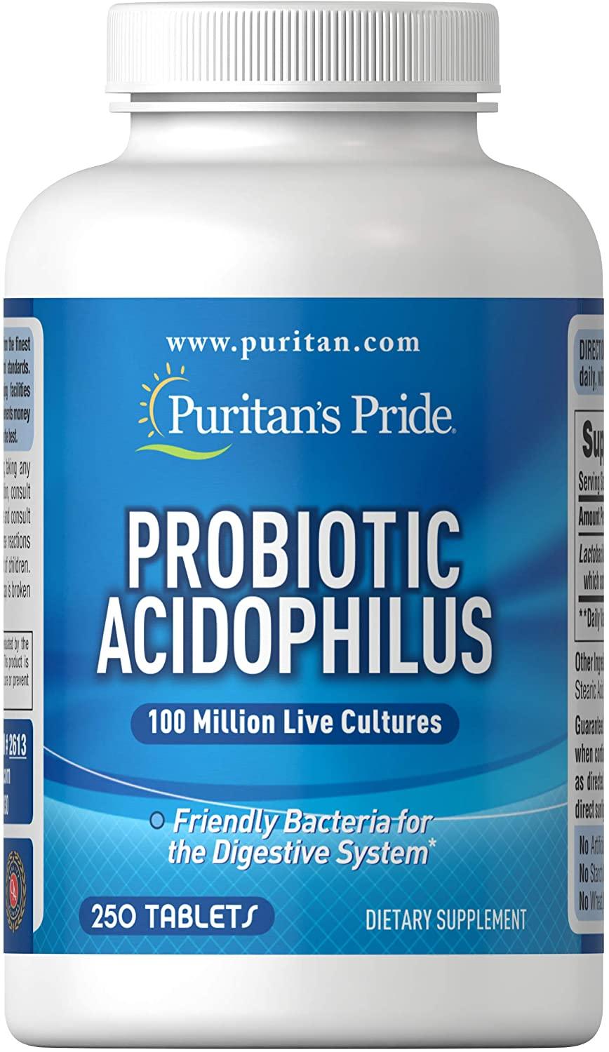 Puritan's Pride Probiotique Acidophilus (100 millions d'UFC) - mondialpharma.com