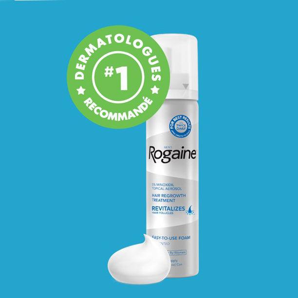 Rogaine Pack Promo | 6 mois de Minoxidil 5% Mousse + Biotine 10000mg - mondialpharma.com