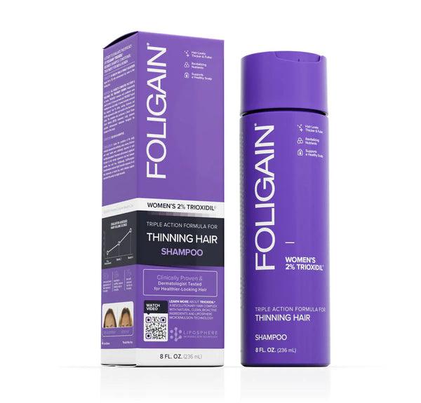 FOLIGAIN Shampooing pour la Repousse des Cheveux 2% Trioxidil pour Femmes - mondialpharma.com