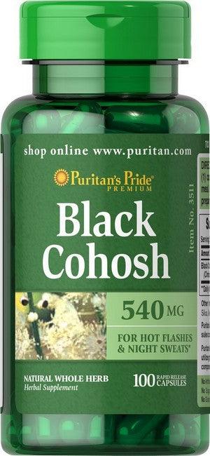 Puritan's Pride Black Cohosh (Actée à grappes noires) 540mg - mondialpharma.com
