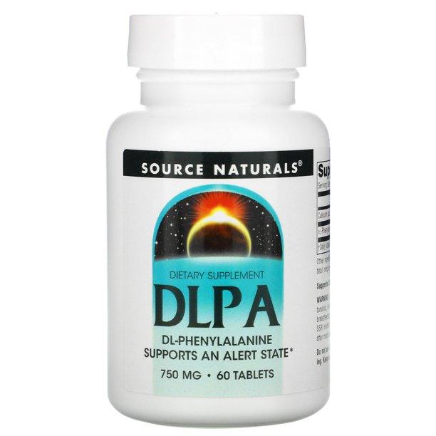 Source Naturals DLPA DL-Phénylalanine 750mg - mondialpharma.com