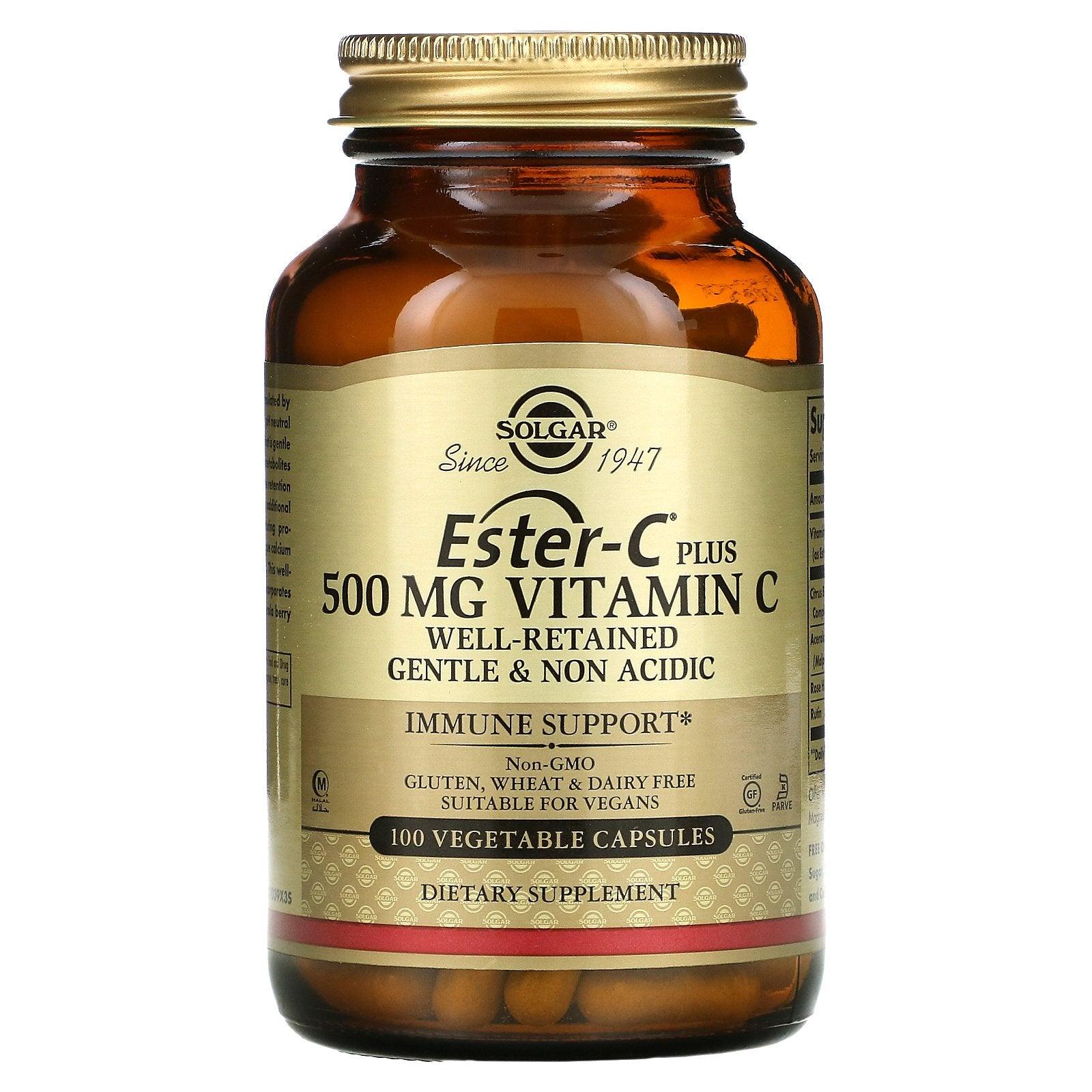 Solgar Ester-C 500 mg Vitamine C - mondialpharma.com