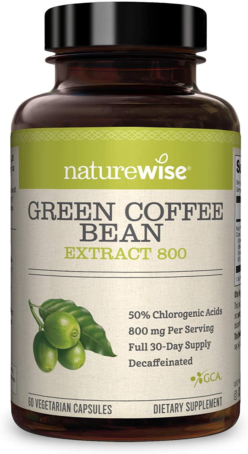 NatureWise Extrait de Grains de Café Vert 800mg - mondialpharma.com