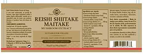 Solgar Reishi Shiitake Maitake Extrait de Champignon - mondialpharma.com