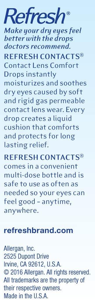 Refresh Contacts Eye Drops 12 ml - mondialpharma.com