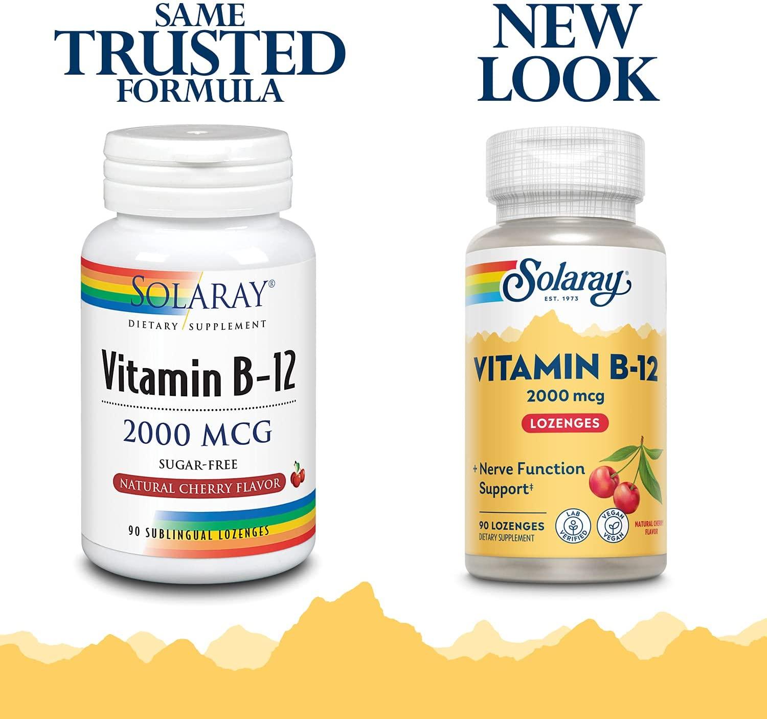 Solaray Vitamine B12 2000mcg - mondialpharma.com