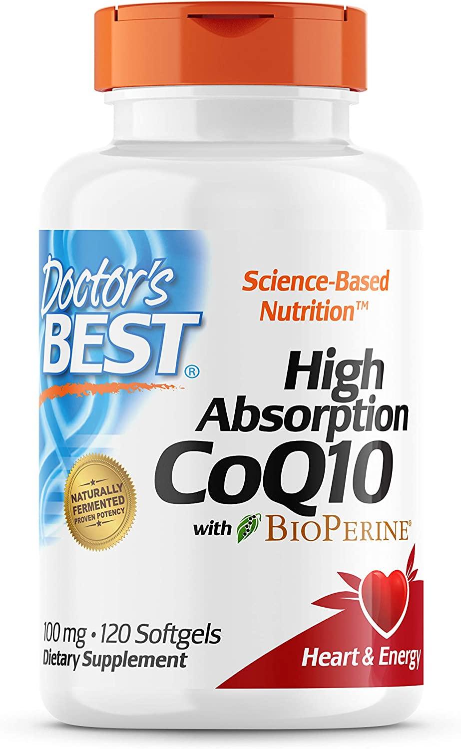 Doctor's Best CoQ10 100mg à Haute Absorption - mondialpharma.com