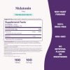 Natrol Melatonin 3 mg Time Release tableau nutritionnel ingredients