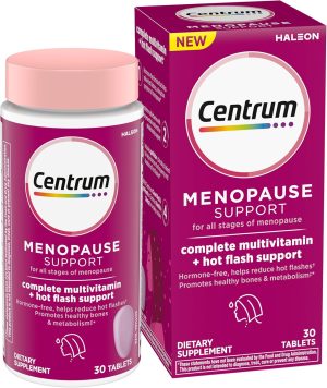 Centrum Soutien à la Ménopause | Multivitamine Complète + Soutien aux Bouffées de Chaleur