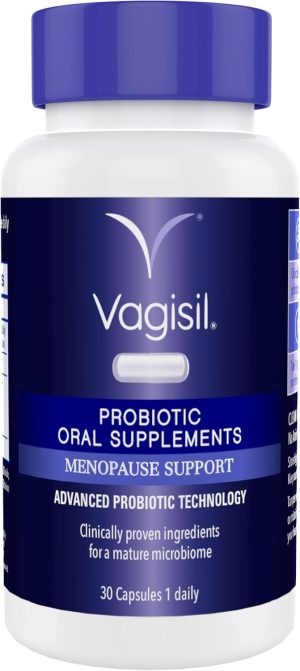 Vagisil Complément Ménopause Probiotiques | Soutien Intime, Équilibre & Confort Féminin