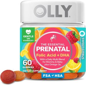 OLLY Essential Prenatal Gummy gummies prénatales acide folique DHA